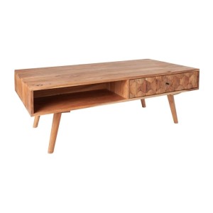 Table basse SCANI 100cm en bois d'acacia