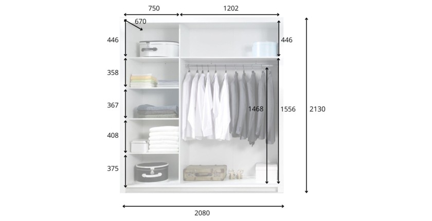 Armoire PANAREA dimensions