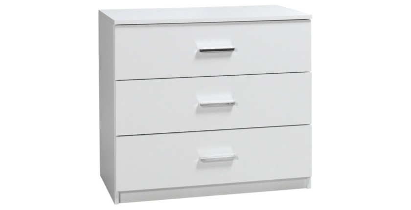 Commode PANAREA blanche 3 tiroirs