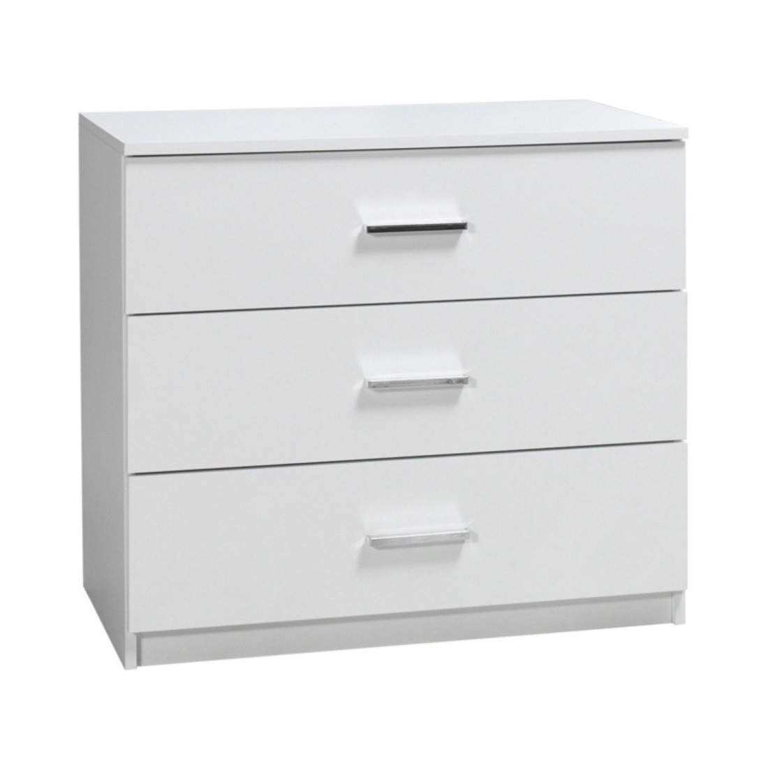 Commode PANAREA – 3 lades wit gelakt modern design