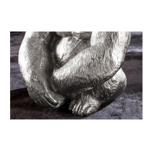 Zoom sur les bras du gorille de la table basse GORILOX argentée