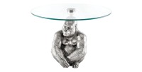 Table basse GORILOX argentée