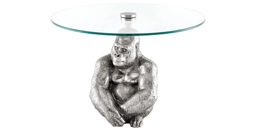 Table basse GORILOX argentée