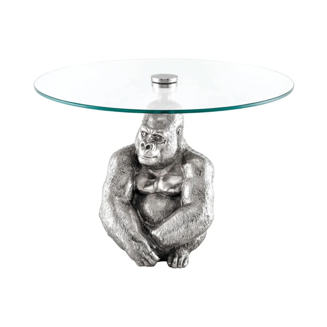 Table basse GORILOX argentée