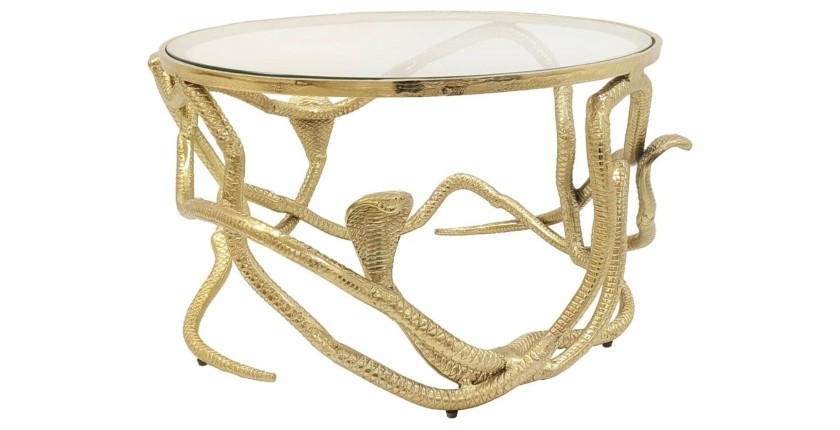 Table basse VIPEREA dorée 67cm