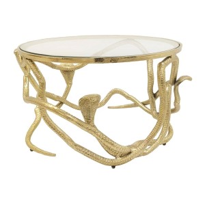 Table basse VIPEREA dorée 67cm