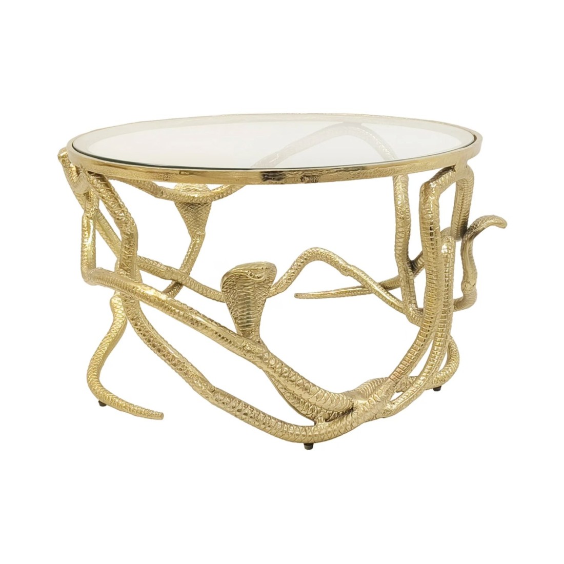 Table basse VIPEREA dorée 67cm