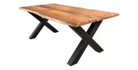 Table basse ARKAYA 120cm avec pieds en X