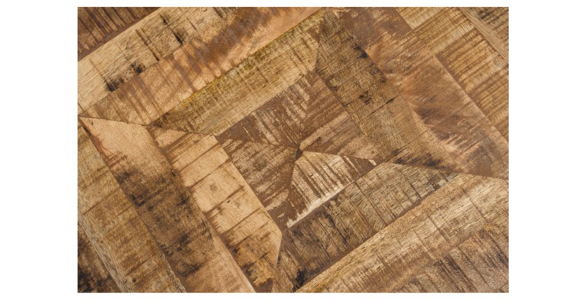 Zoom sur le plateau de la table basse ZAREL 100cm