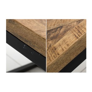 Zoom sur les détails de la table basse ZAREL 100cm