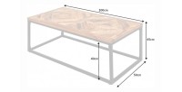 Table basse ZAREL 100cm dimensions