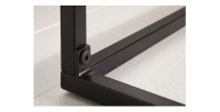 Zoom sur les pieds de la table basse ZAREL 100cm