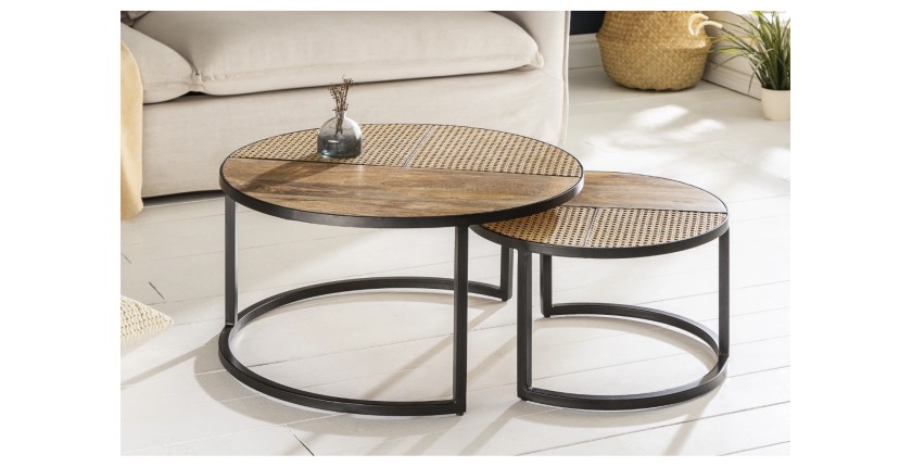 Tables basses gigognes KANEVIA mise en situation