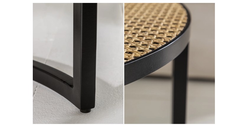 Zoom sur les détails de la tables basses gigognes KANEVIA