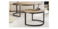Tables basses gigognes KANEVIA vue de face