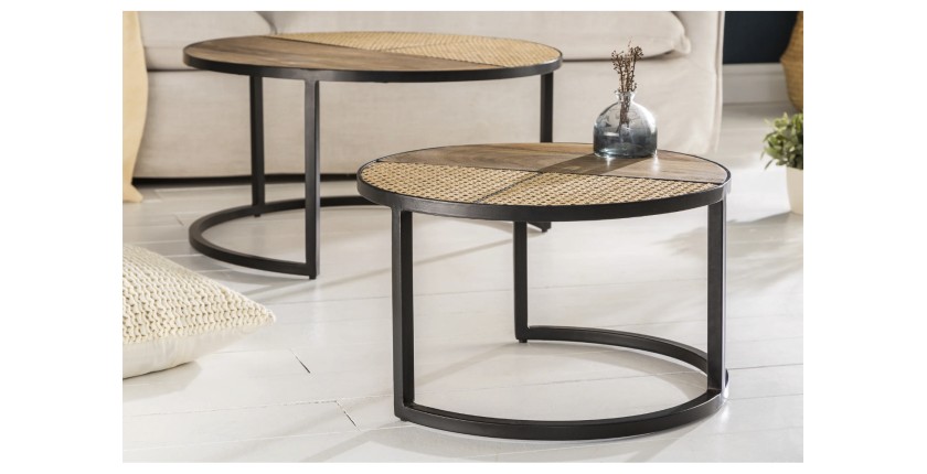 Tables basses gigognes KANEVIA vue de face