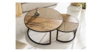 Tables basses gigognes KANEVIA vue de haut