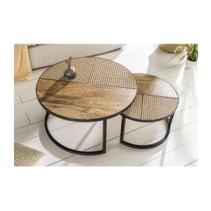 Tables basses gigognes KANEVIA vue de haut