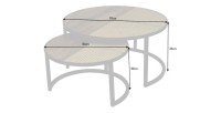 Tables basses gigognes KANEVIA dimensions