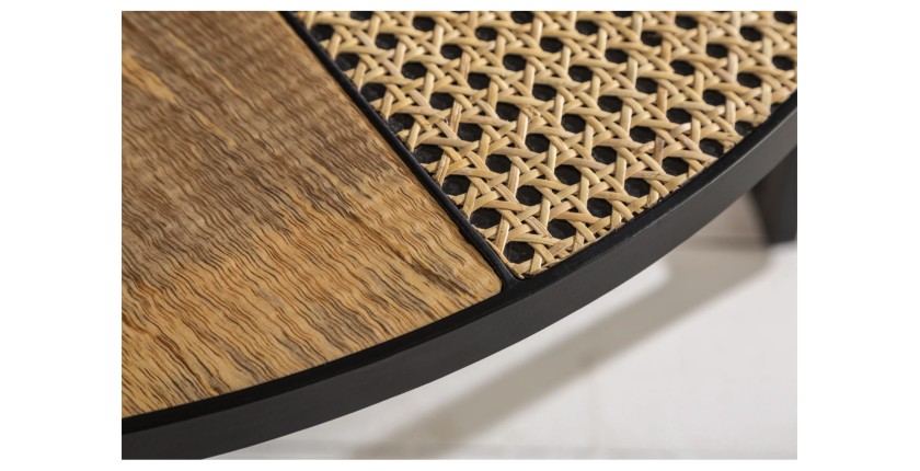 Zoom sur la texture des plateaux de la tables basses gigognes KANEVIA