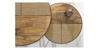 Zoom sur les plateaux des tables basses gigognes KANEVIA