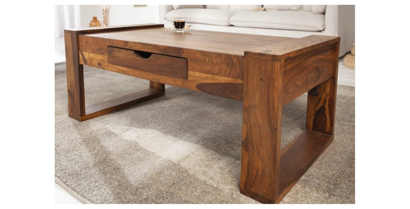 Table basse MOKARA 100cm mise en situation