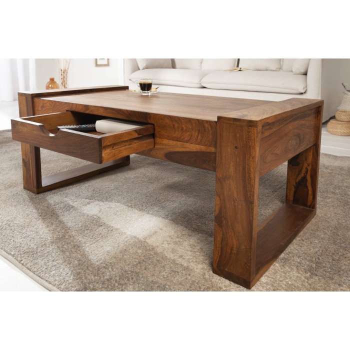 Table basse MOKARA 100cm ouverte
