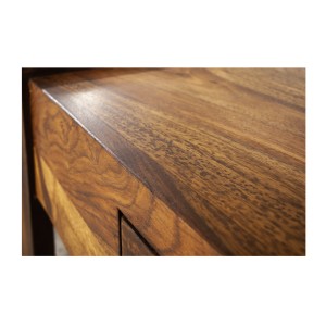 Zoom sur le plateau de la table basse MOKARA 100cm
