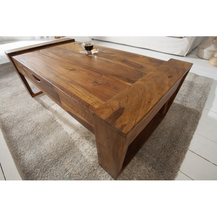 Table basse MOKARA 100cm vue de haut