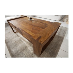 Table basse MOKARA 100cm vue de haut