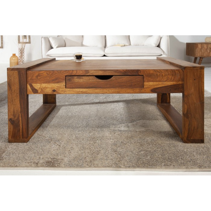 Table basse MOKARA 100cm vue de face