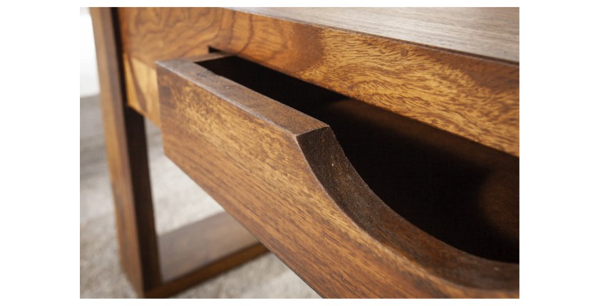 Zoom sur le tiroir de la table basse MOKARA 100cm
