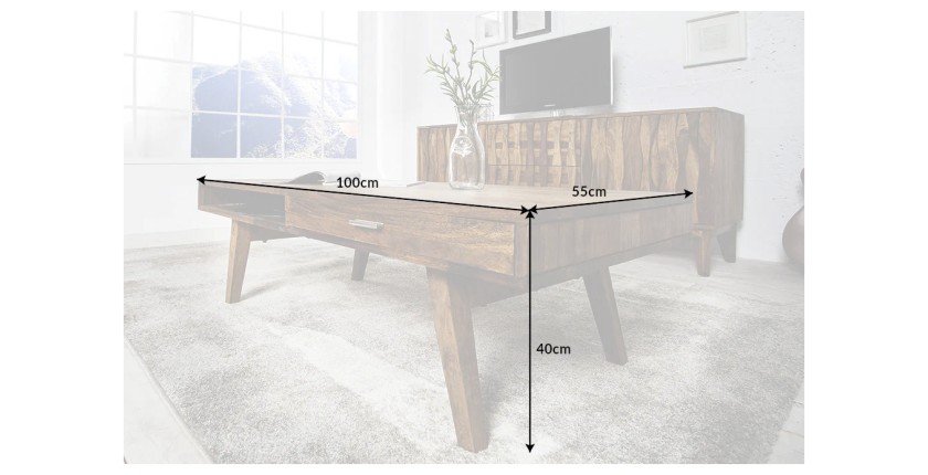 Table basse SCANOVA 100cm dimensions