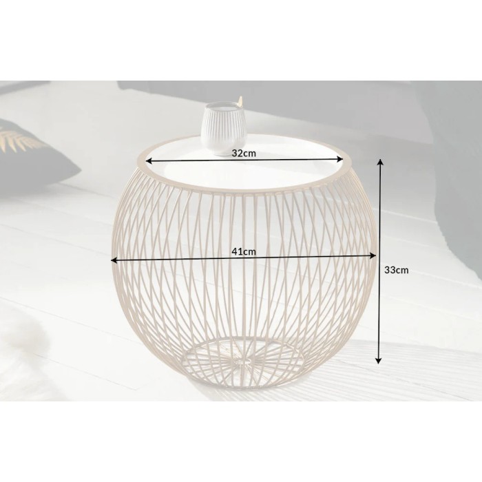 Table basse ELYSKA 41cm dimensions