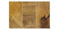 Zoom sur les détails de la table basse NEXORA 70cm en bois de manguier