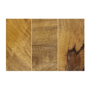 Zoom sur les détails de la table basse NEXORA 70cm en bois de manguier