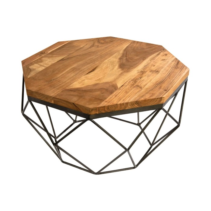 Table basse NEXORA 70cm en bois de manguier