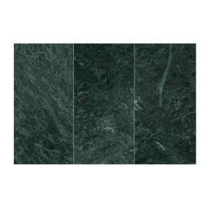 Zoom sur la texture du plateau de la table basse NEXORA 70cm avec plateau en marbre vert