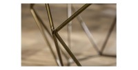 Zoom sur une partie de la structure de la table basse NEXORA 70cm avec plateau en marbre vert