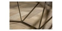 Zoom sur l'une des parties de la structure de la table basse NEXORA 70cm avec plateau en marbre blanc