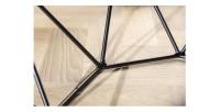 Zoom sur l'une des parties de la structure de la table basse NEXORA 70cm avec plateau en marbre gris