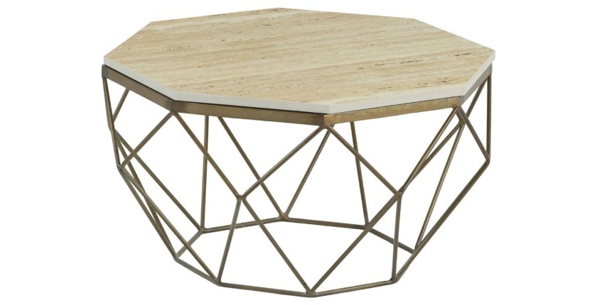Table basse NEXORA 70cm en travertin