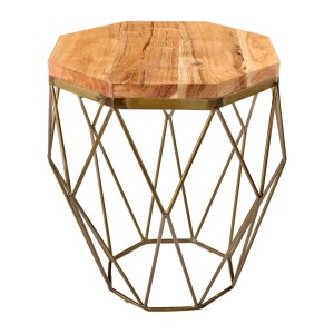 Table basse NEXORA 50cm avec plateau en bois d'acacia
