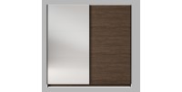 copy of Armoire ARSALA 2 portes coulissantes avec miroir beige sable 151 cm
