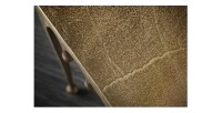 Zoom sur le plateau de la table basse LAGUNA 46cm dorée