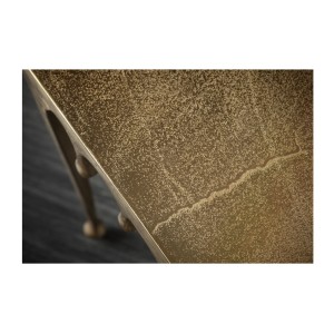 Zoom sur le plateau de la table basse LAGUNA 46cm dorée