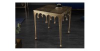 Table basse LAGUNA 46cm dorée vue de face
