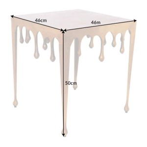 Table basse LAGUNA 46cm dorée dimensions