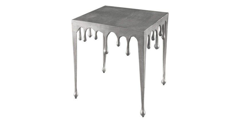 Table basse LAGUNA 46cm argentée