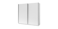 Armoire, garde robe 200 cm 2 portes coulissantes - blanc - Collection ARSALA